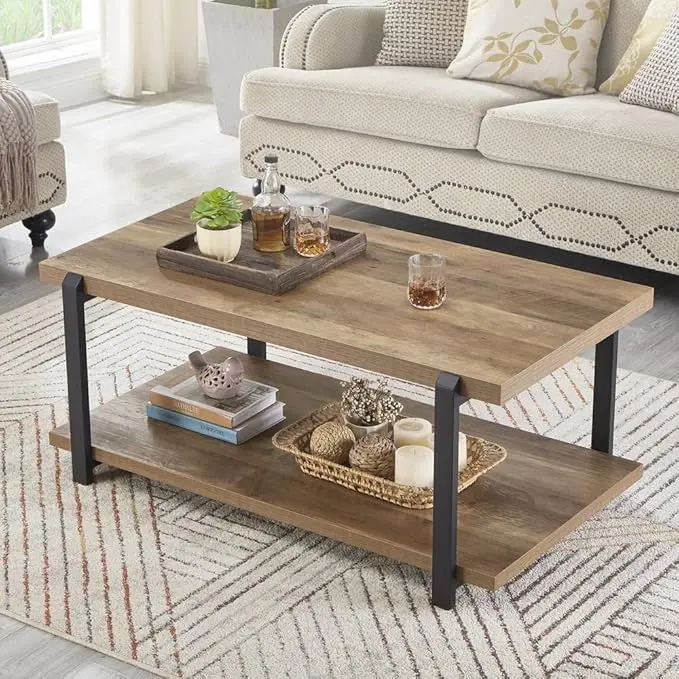FOLUBAN Industrial Coffee Table