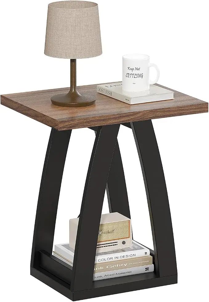 FROMJBEST End Table, Side Table, Nightstand, Sofa Side Table