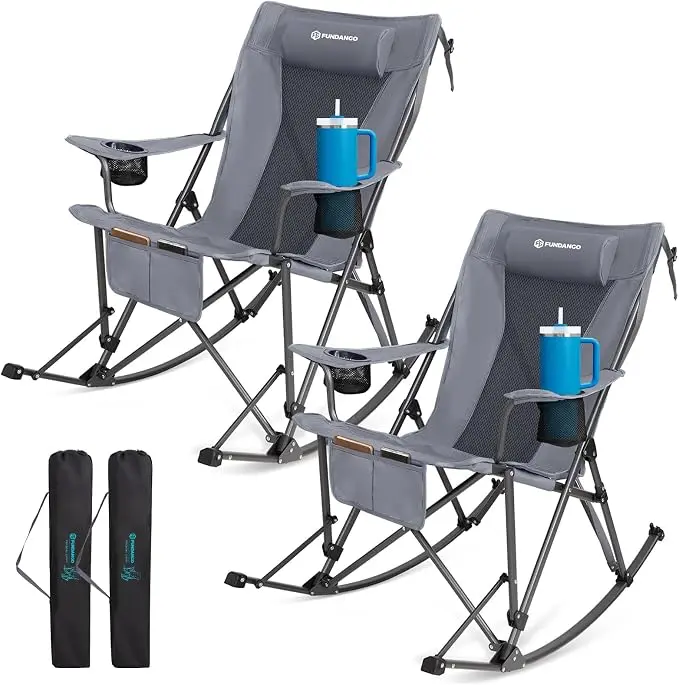 FUNDANGO Oversized Rocking Camping Chair