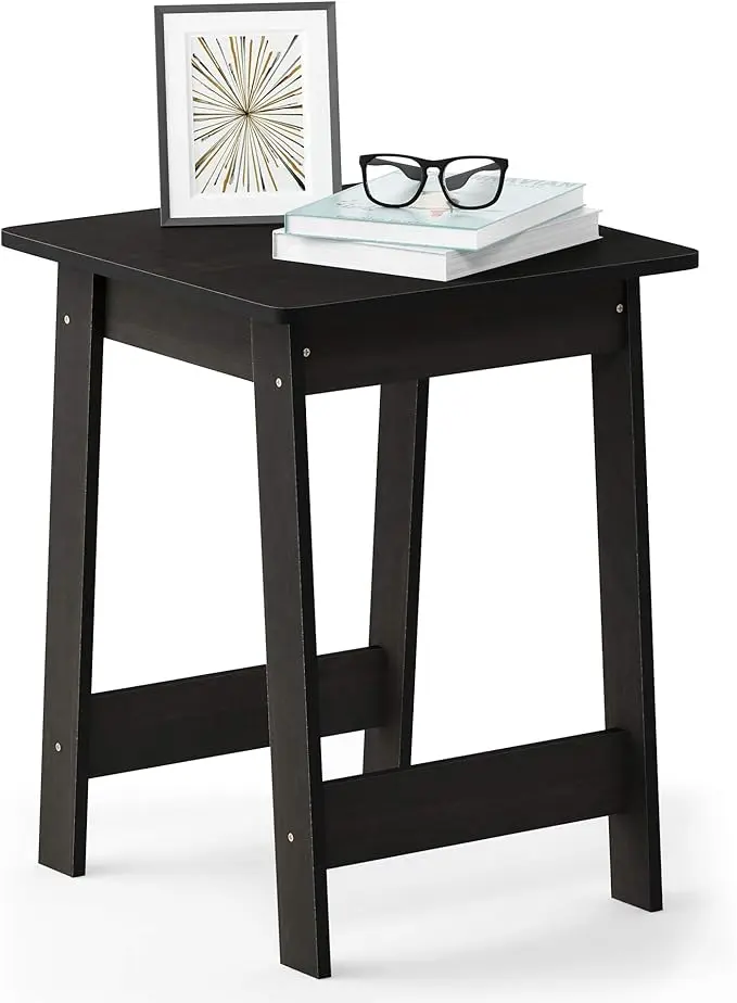Furinno BEGINNING Side Table, Square Modern End Table