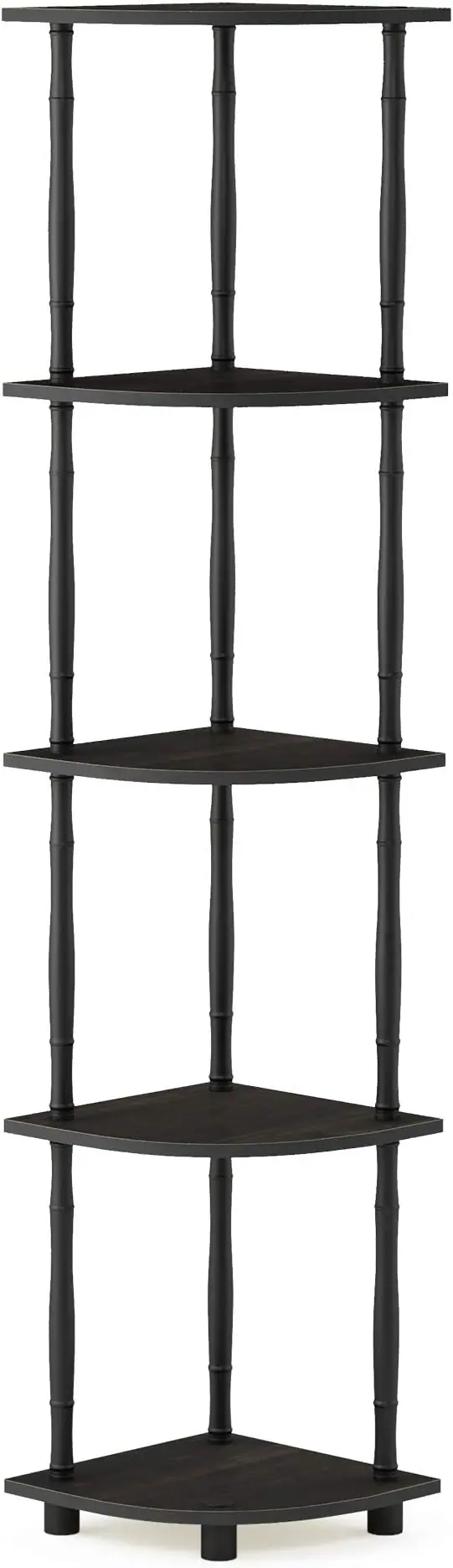 Furinno Turn-N-Tube 5 Tier Corner Display Rack Multipurpose Shelving Unit