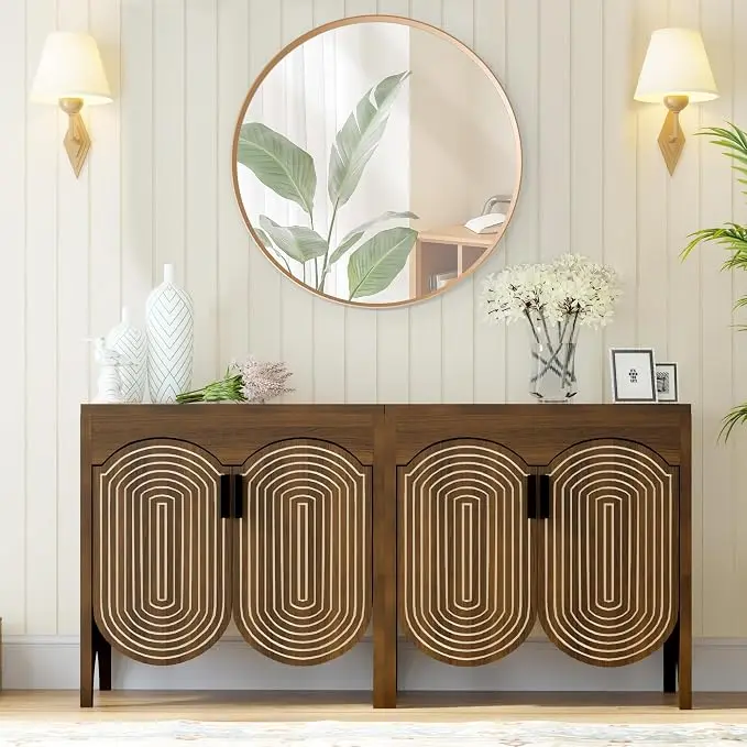 FurSch Fluted Sideboard Cabinet