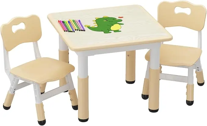 GAOMON Kids Table and 2 Chairs Set