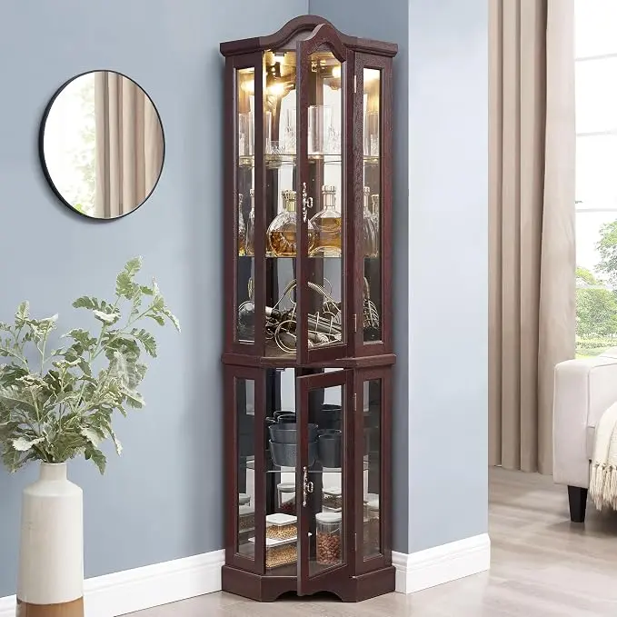 Glass Corner Display Cabinet
