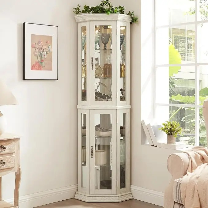 Glass Corner Display Cabinet