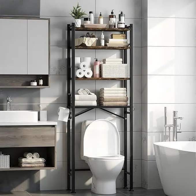 GloTika 4-Tier Over The Toilet Storage