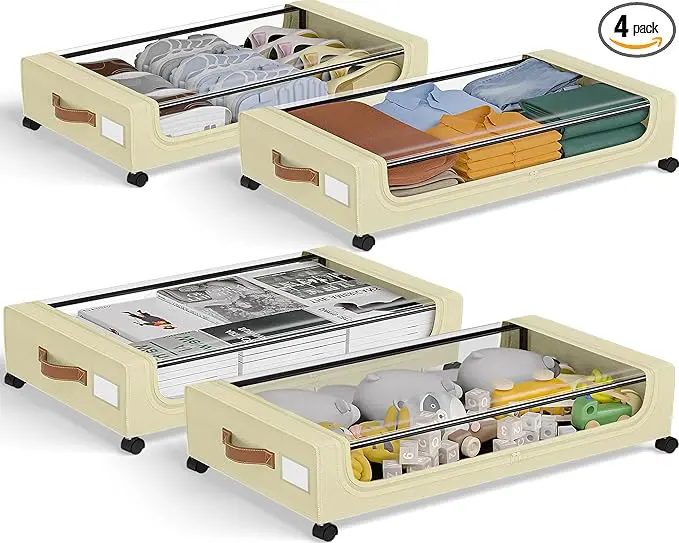 GoMaihe Under Bed Storage with Wheels