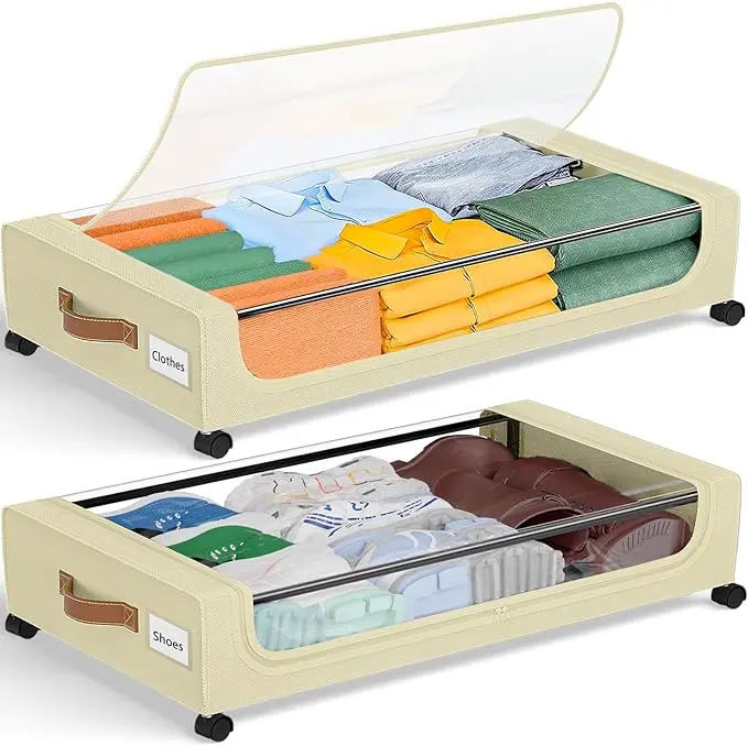 GoMaihe Under Bed Storage with Wheels