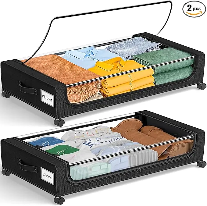 GoMaihe Under Bed Storage with Wheels