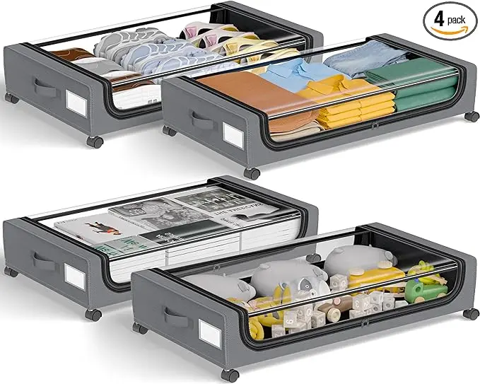 GoMaihe Under Bed Storage with Wheels