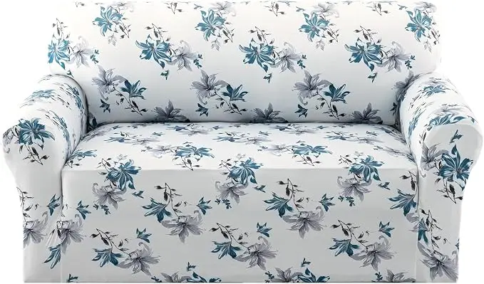 H.VERSAILTEX Floral Pattern Love Seat Covers