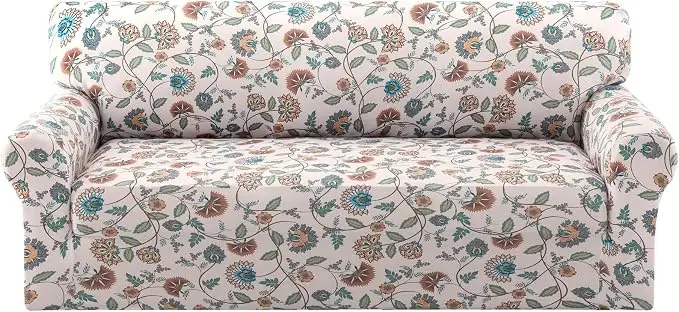H.VERSAILTEX Printed Couch Covers Printed Sofa Cover High Stretch Couch Cover