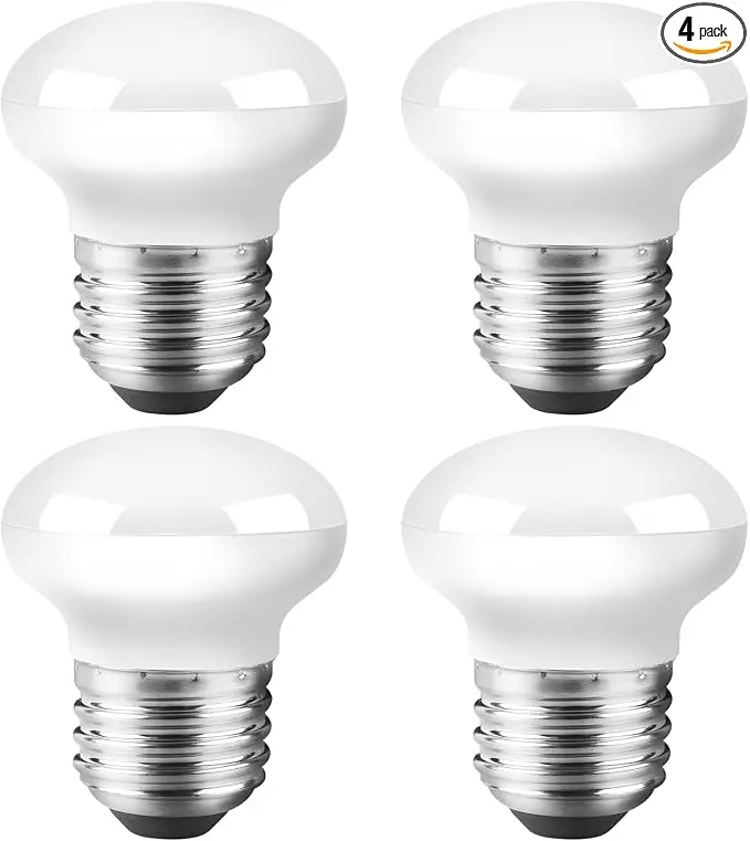 Haian Support China Cabinet Light Bulbs, 4W Short Light Bulbs, R14 E26 Curio