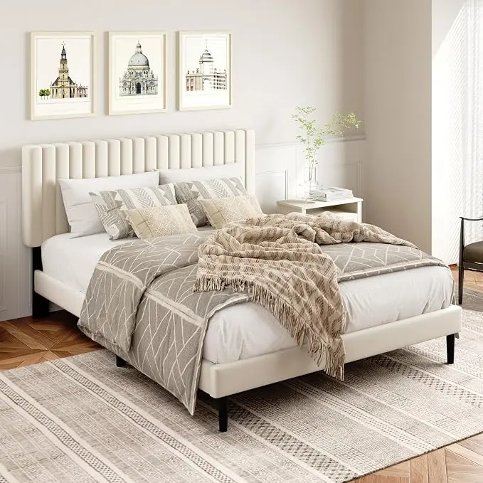 HAOARA Queen Size Platform Bed Frame
