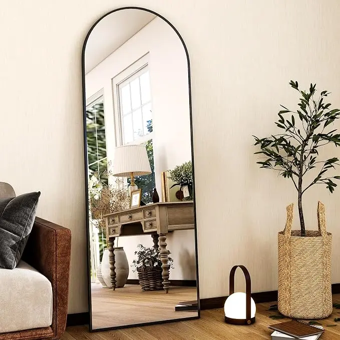HARRITPURE 59"x16" Arched Full Length Mirror, Arch Floor Mirror