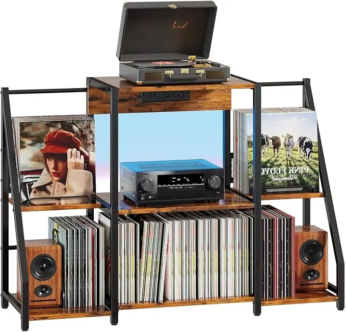 HavenlyYouth Record Player Stand, Record Player Table