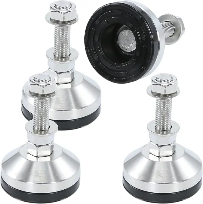 Heavy Duty 2400 lb Capacity Stainless Steel Adjustable Leveling Feet