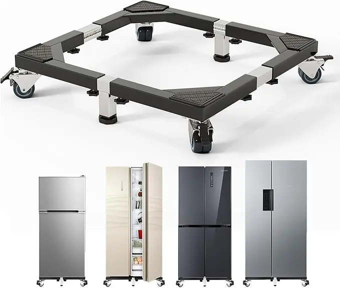 Heavy Duty All Steel Fridge Stand Mobile Base