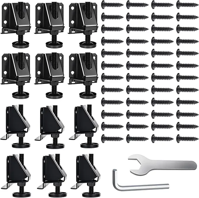 Heavy Duty Leveling Feet, 12 Pack Adjustable Furniture Levelers