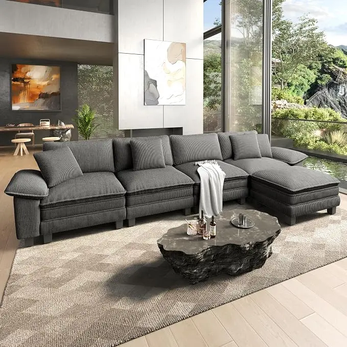 HERA'S HOUSE 158" Modular Sectional Sofa, Oversized L Shaped Couches