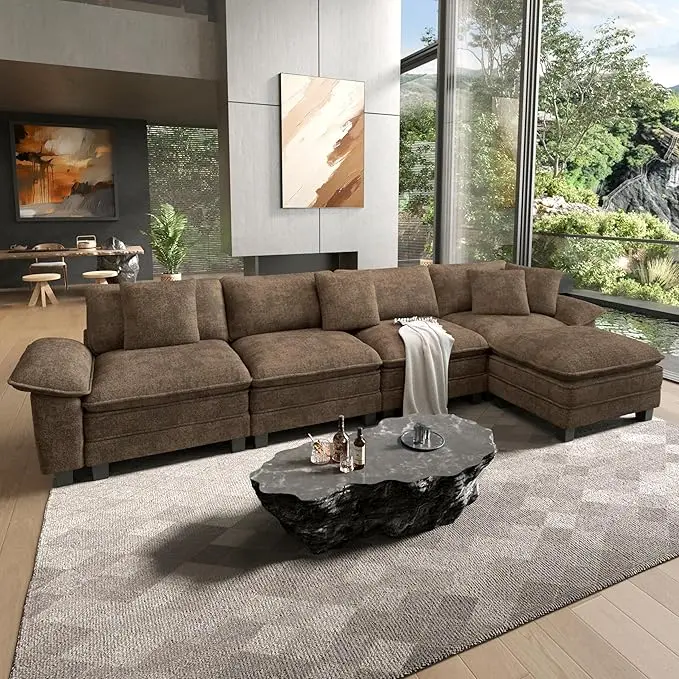 HERA'S HOUSE 158" Modular Sectional Sofa, Oversized L Shaped Couches