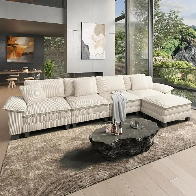 HERA'S HOUSE 158" Modular Sectional Sofa, Oversized L Shaped Couches