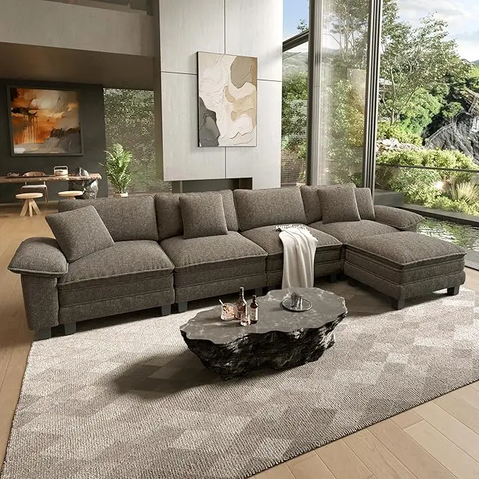 HERA'S HOUSE 158" Modular Sectional Sofa, Oversized L Shaped Couches