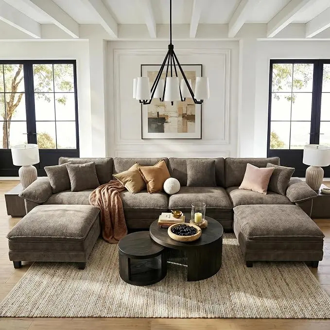 HERA'S HOUSE 158" Modular Sectional Sofa, Oversized U Shaped Couches