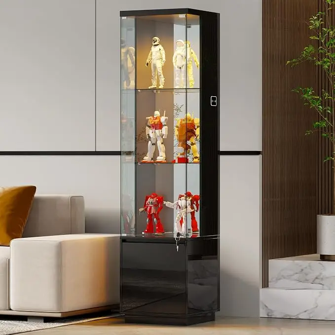 HNEBC Corner Glass Display Cabinet