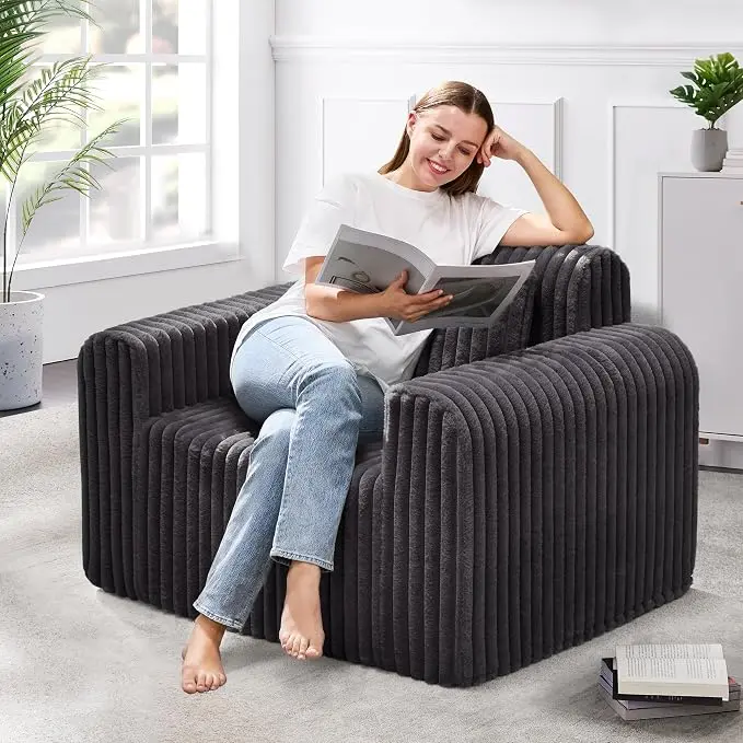 Hobestluk Single Sofa Foam Couch Sofa