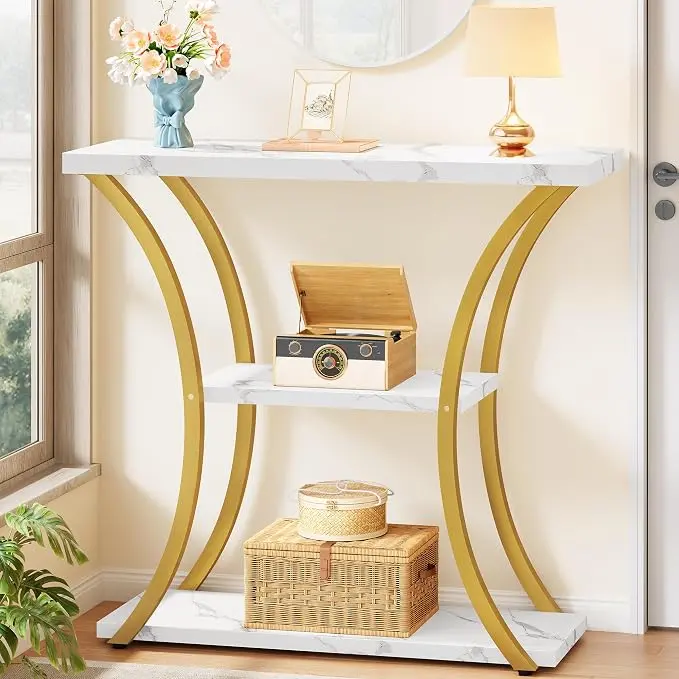 Hoctieon 3 Tier Console Table