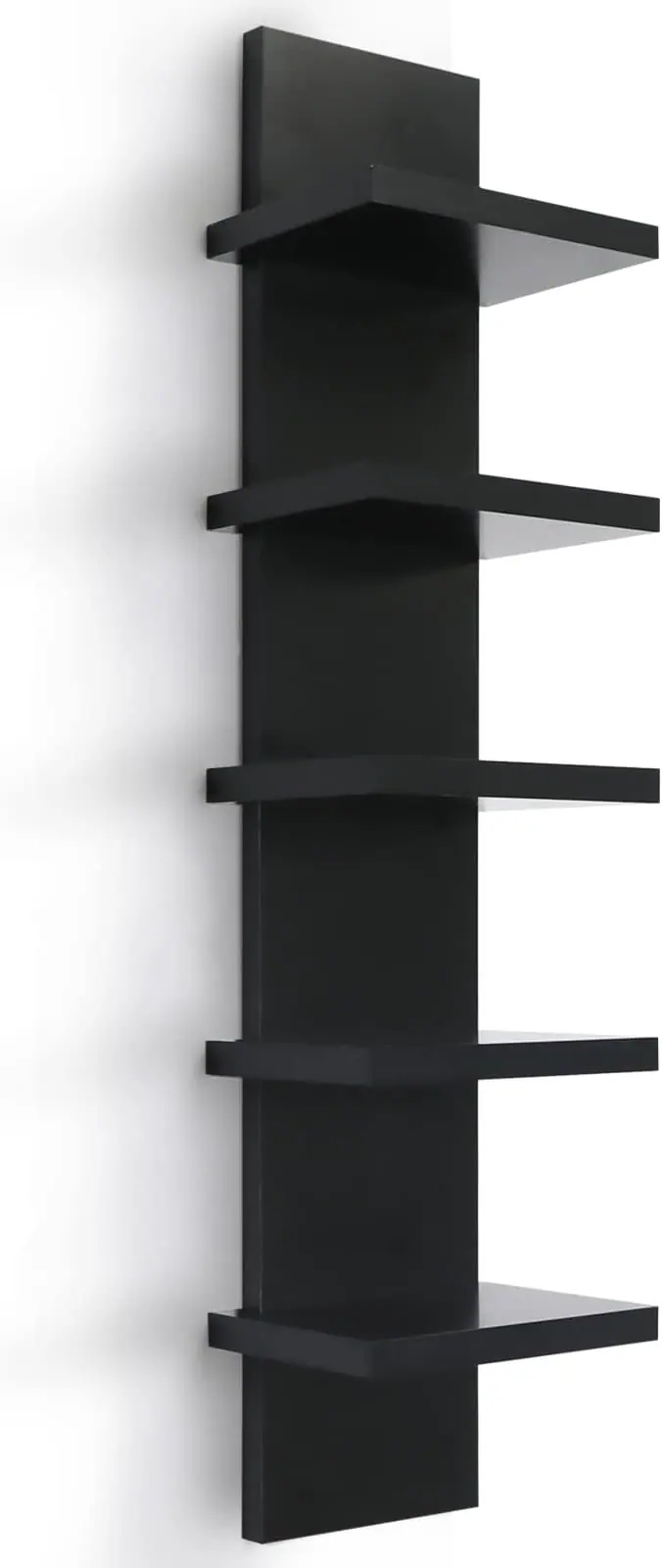 Homaterial 5 Tier Shelvesl, Vertical Column Wall Decor Mount Floating Shelves