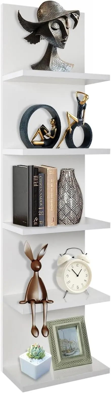 Homaterial 5 Tier Wall Shelf, Wall Mounted Shelves Unit