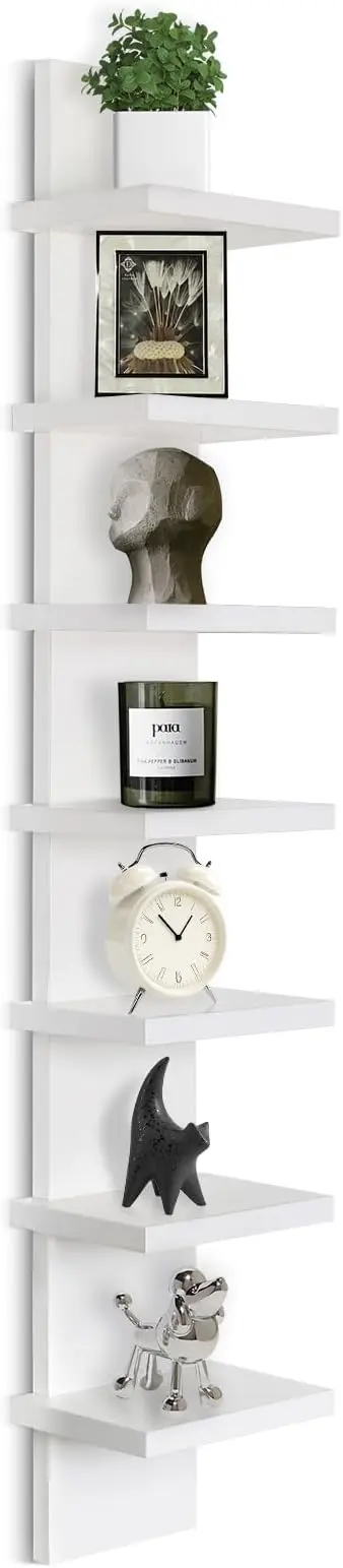 Homaterial Small 7 Tier Vertical Wall Shelf