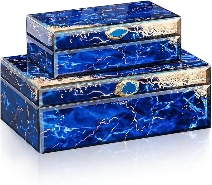 Homde Glass Decorative Storage Box