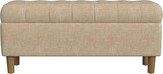 Homepop Home Decor | Tufted Ainsley Button Storage Ottoman Bench
