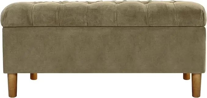 Homepop Home Decor | Tufted Ainsley Button Storage Ottoman Bench