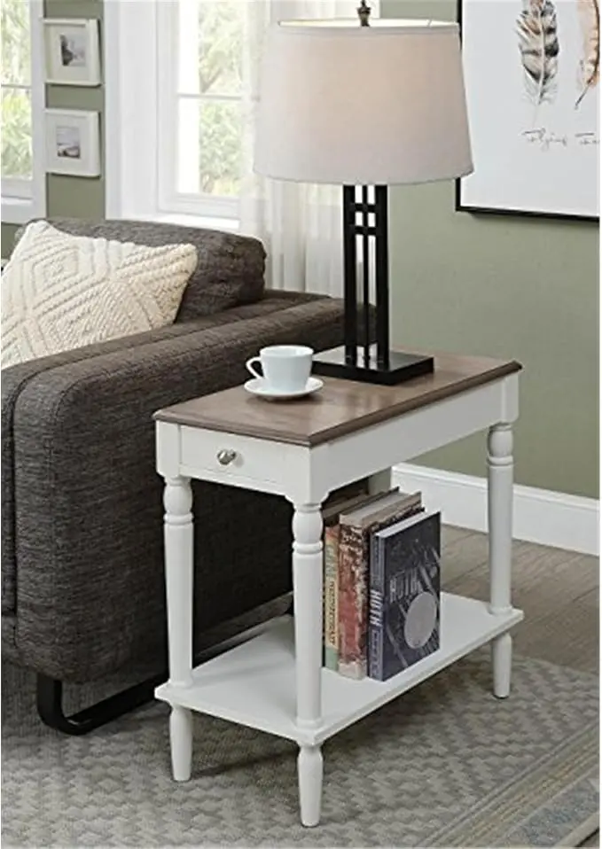 HomeStock Asian Allure Chairside Table, Compact & Stylish, Space-Saving Design