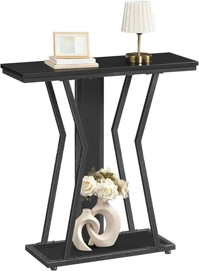 HOOBRO Narrow Console Table, 29.5" Small Entryway Table