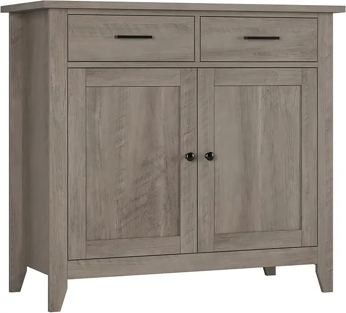 HORSTORS Kitchen Storage Cabinet, Modern Farmhouse Buffet Cabinet