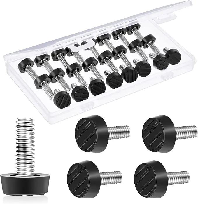 Hotop 1/4-20 UNC Thread Adjustable Table Levelers Screw Foot Levelers