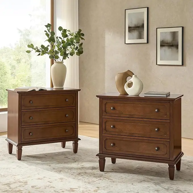 HULALA HOME 3 Drawer End Table