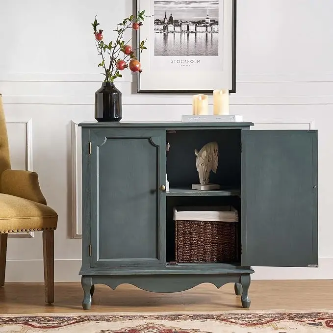 HULALA HOME Antique Accent Cabinet
