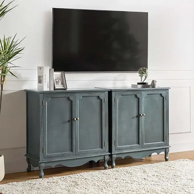 HULALA HOME Antique Accent Cabinet