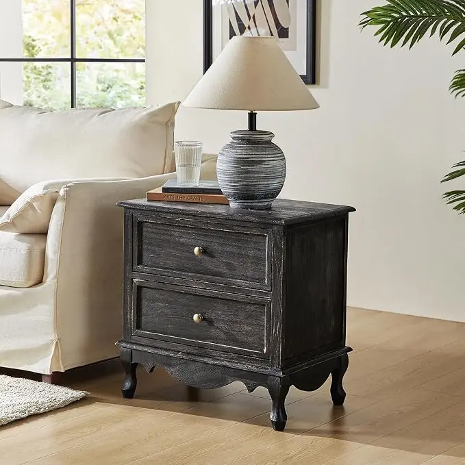 HULALA HOME Solid Wood End Table