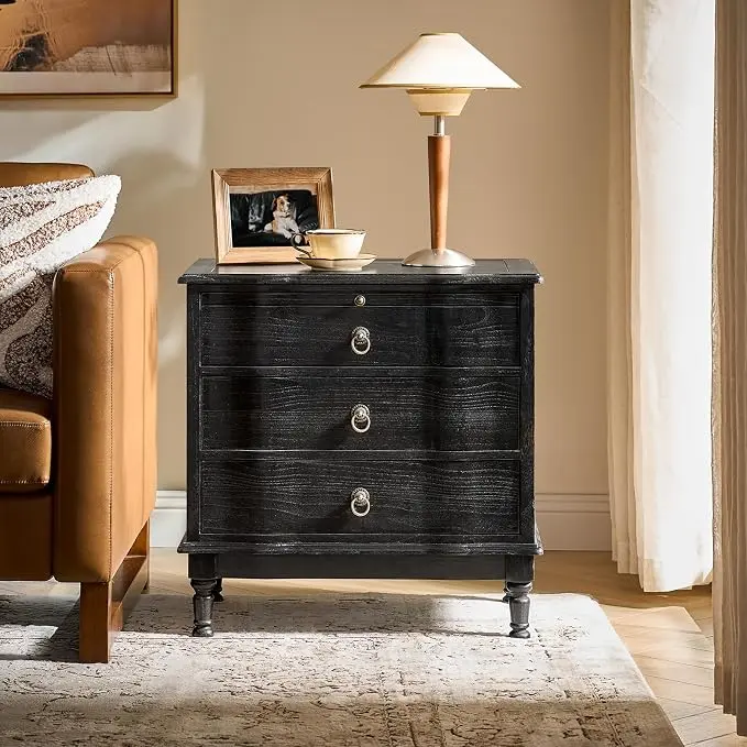 HULALA HOME Solid Wood End Table