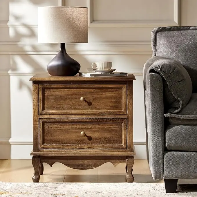HULALA HOME Solid Wood End Table