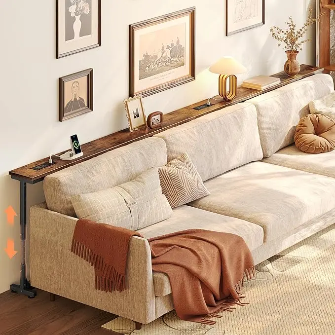 Huuger 102.4 Inch Behind Couch Table