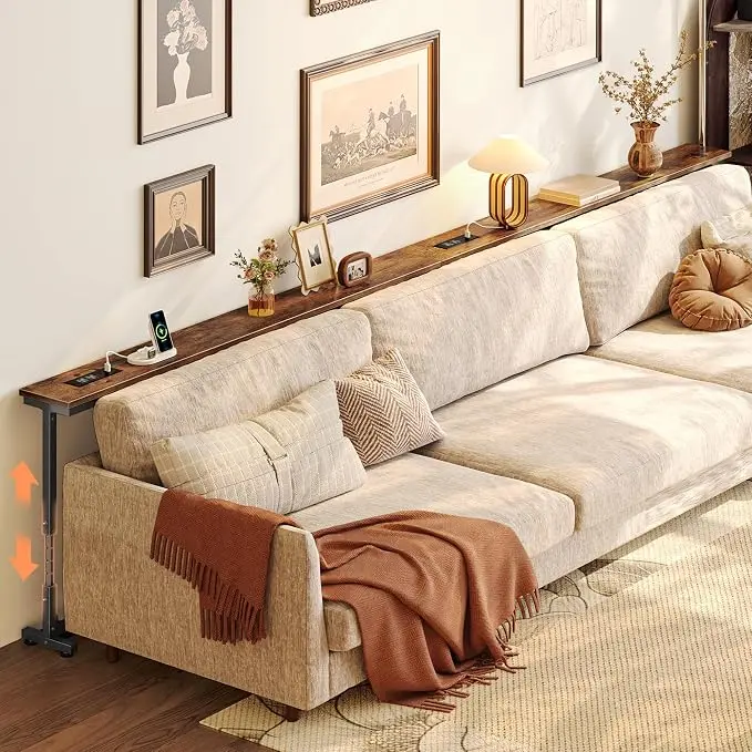 Huuger 110.2 Inch Behind Couch Table
