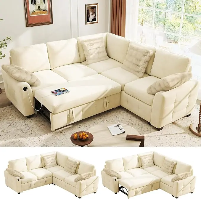 Ihanherry L-Shaped Sectional Sofa Bed